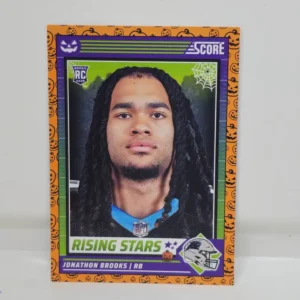 Panini Score-A-Treat Football 2024 | #30 Jonathan Brooks - Carolina Panthers | Orange Pumpkins Rising Stars Rookie Card