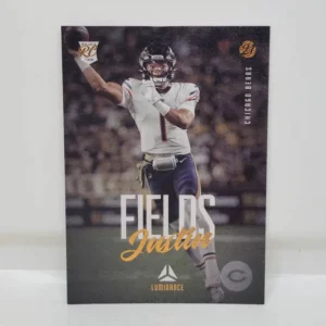 Panini Chronicles Football 2021 | #203 Justin Fields - Chicago Bears | Bronze Luminance Rookie Card