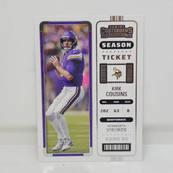 Panini Contenders Football 2022 | #54 Kirk Cousins - Minnesota Vikings