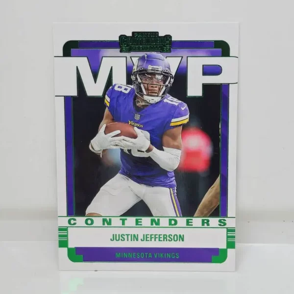 Panini Contenders Football 2022 | #MVP-JJE Justin Jefferson - Minnesota Vikings | Emerald MVP Contenders