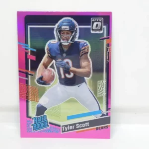 Panini Donruss Football 2023 | #315 Tyler Scott - Chicago Bears | Rated Rookie Optic Preview Pink