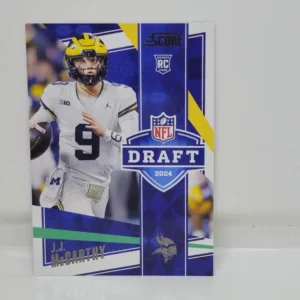 Panini Score Football 2024 | #4 JJ McCarthy - Minnesota Vikings | NFL Draft 2024 Rookie Card
