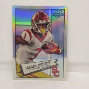 Topps Bowman Chrome University Football 2022 | #52BF-12 Jordan Addison - USC | 1952 Refractor
