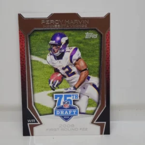 Topps Football 2010 | 75DA-47 Percy Harvin - Minnesota Vikings | NFL Draft 75th Anniversary