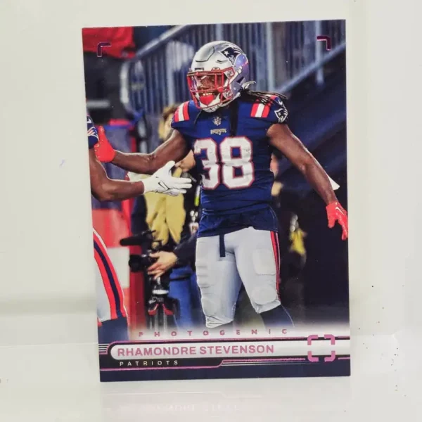 Panini Chronicles Football 2022 | #PH-5 Rhamondre Stevenson - New England Patriots | Photogenic Pink