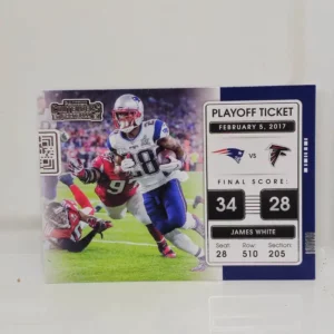 Panini Contenders Football 2021 | #PLT-JWH James White - New England Patriots | Playoff Ticket