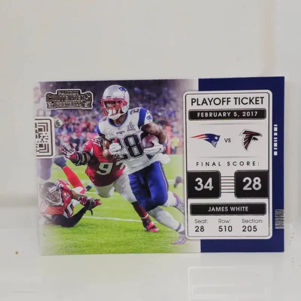 Panini Contenders Football 2021 | #PLT-JWH James White - New England Patriots | Playoff Ticket