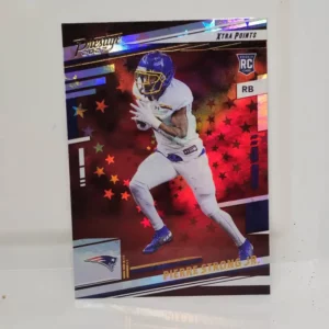 Panini Prestige Football 2022 | #384 Pierre Strong Jr. - New England Patriots | Xtra Points Astral Rookie Card
