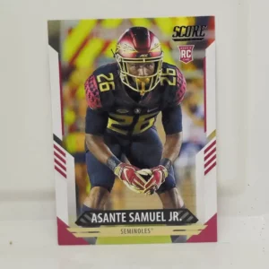 Panini Score Football 2021 | #376 Asante Samuel Jr. - New England Patriots | Rookie Card