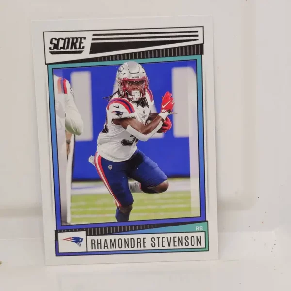 Panini Score Football 2022 | #286 Rhamondre Stevenson - New England Patriots