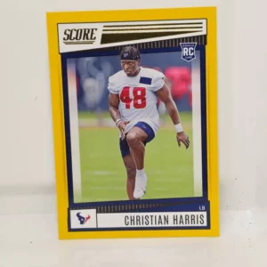 Panini Score Football 2022 | #352 Christian Harris - Houston Texans | Gold