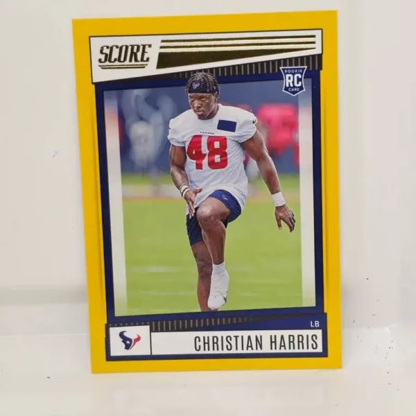 Panini Score Football 2022 | #352 Christian Harris - Houston Texans | Gold