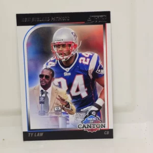 Panini Score Football 2024 | #19 Ty Law - New England Patriots | Men of Canton