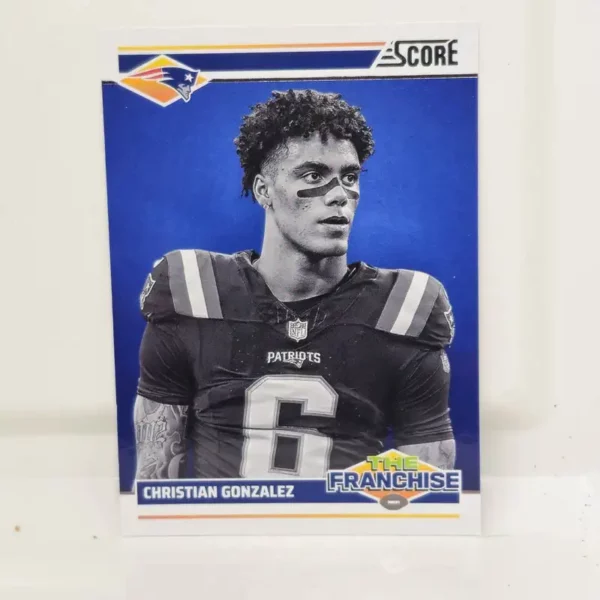 Panini Score Football 2024 | #22 Christian Gonzalez - New England Patriots | The Franchise