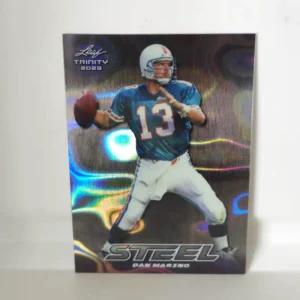 Leaf Trinity Football 2023 | #S25 Dan Marino - Miami Dolphins | Steal Silver Lava