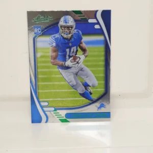 Panini Absolute Football 2021 | #131 Amon-Ra St. Brown - Detroit Lions | Emerald Rookie Card