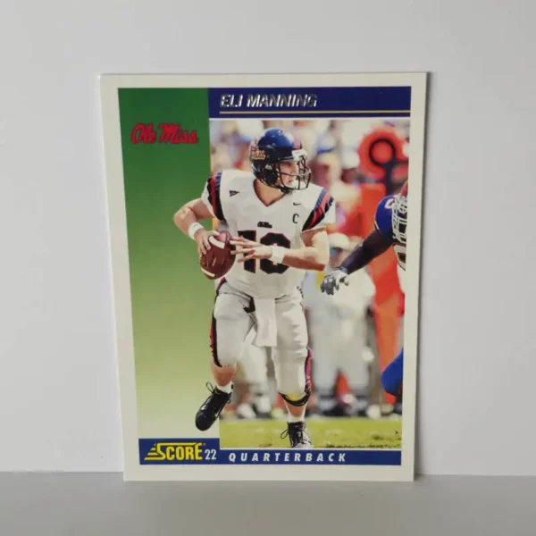 Panini Chronicles Draft Picks Football 2022 | #10 Eli Manning - Ole Miss Rebels | Score