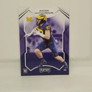 Panini Chronicles Draft Picks Football 2022 | #16 Aidan Hutchinson - Michigan Wolverines | Playoff Rookie Card
