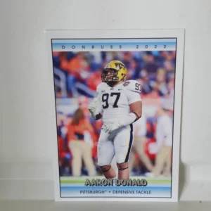 Panini Chronicles Draft Picks Football 2022 | #9 Aaron Donald - Pitt Panthers | Donruss