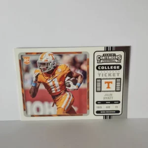 Panini Chronicles Draft Picks Football 2023 | #13 Jalin Hyatt - Tennessee Volunteers | Contenders College Ticket Rookie Card