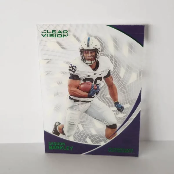Panini Chronicles Draft Picks Football 2023 | #22 Saquon Barkley - Penn State Nittany Lions | Emerald Clear Vision