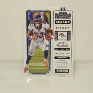 Panini Contenders Football 2022 | #31 Javonte Williams - Denver Broncos