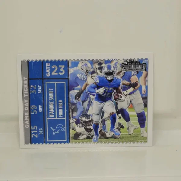 Panini Contenders Football 2022 | #GDT-DSW D'Andre Swift - Detroit Lions | Game Day Ticket