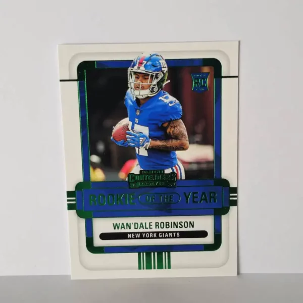 Panini Contenders Football 2022 | #ROY-WDR Wan'Dale Robinson - New York Giants | Emerald Rookie of the Year Contenders
