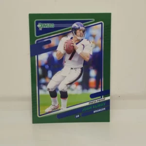 Panini Donruss Football 2021 | #180 John Elway - Denver Broncos | Press Proof Green