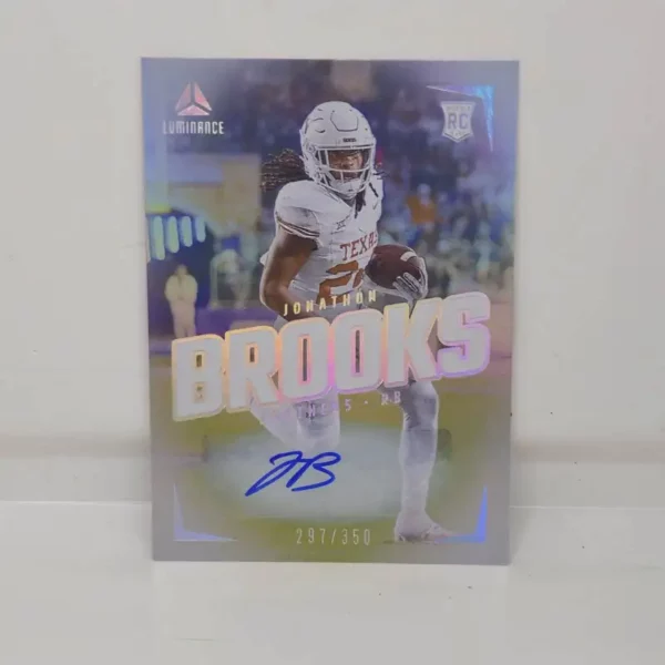 Panini Luminance Football 2024 | #155 Jonathon Brooks - Carolina Panthers | Autographe 297/350 Rookie Card