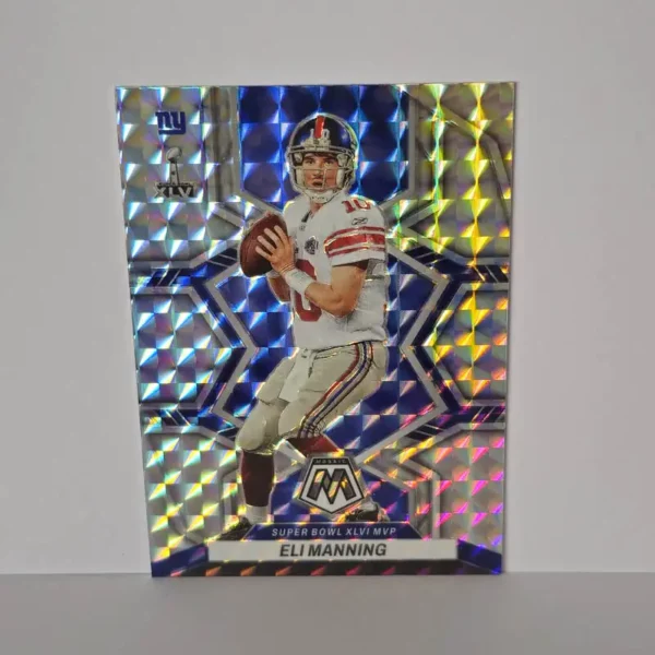 Panini Mosaic Football 2022 | #300 Eli Manning - New York Giants | Silver Super Bowl XLVI MVP