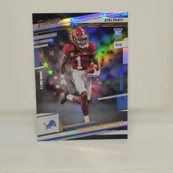 Panini Prestige Football 2022 | #307 Jameson Williams - Detroit Lions | Xtra Points Astral Rookie Card