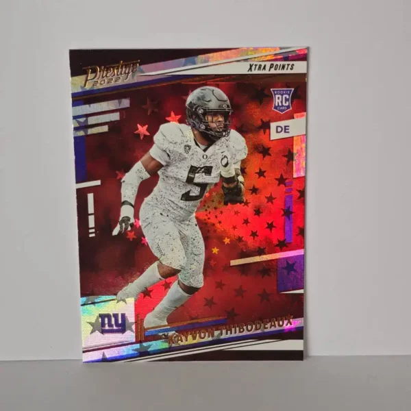Panini Prestige Football 2022 | #311 Kayvon Thibodeaux - New York Giants | Xtra Points Astral Rookie Card
