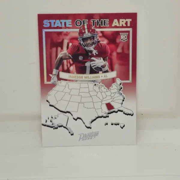 Panini Prestige Football 2022 | #SA-10 Jameson Williams - Alabama Crimson Tide | State of the Art Rookie Card