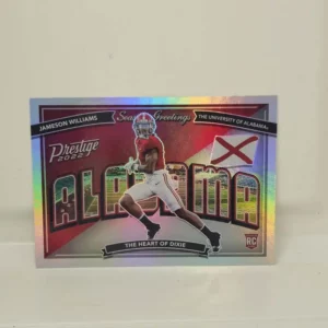Panini Prestige Football 2022 | #SG-10 Jameson Williams - Alabama Crimson Tide | Season Greetings Rookie Card