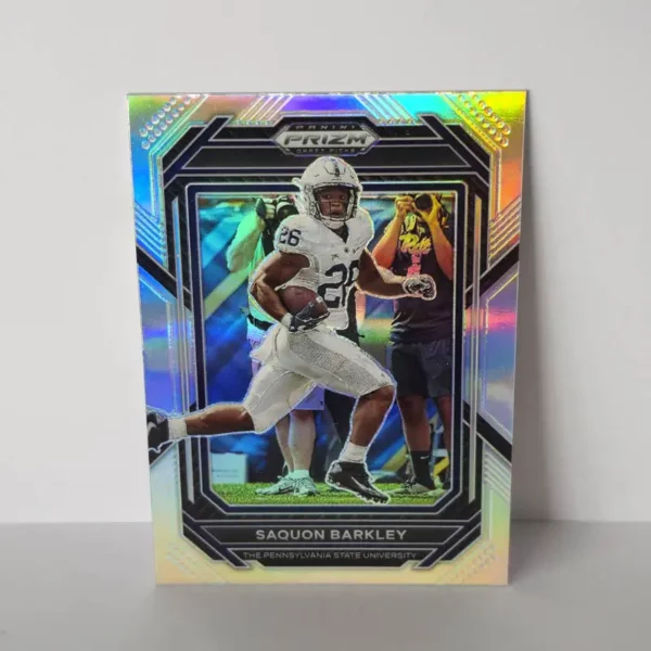 Panini Prizm Draft Picks Football 2023 | #87 Saquon Barkley - Penn State Nittany Lions | Silver