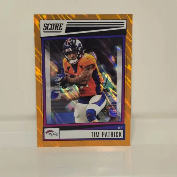 Panini Score Football 2022 | #76 Tim Patrick - Denver Broncos | Orange Lava 481/599