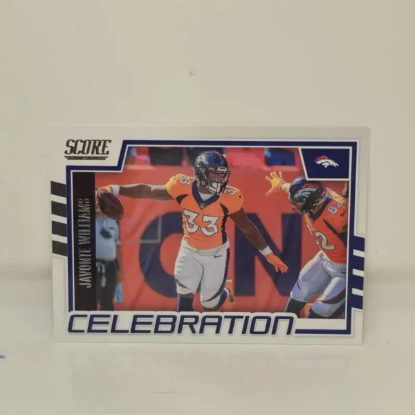 Panini Score Football 2022 | #C-JW Javonte Williams - Denver Broncos | Celebration