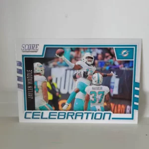 Panini Score Football 2022 | #C-JW Jaylen Waddle - Miami Dolphins | Celebration