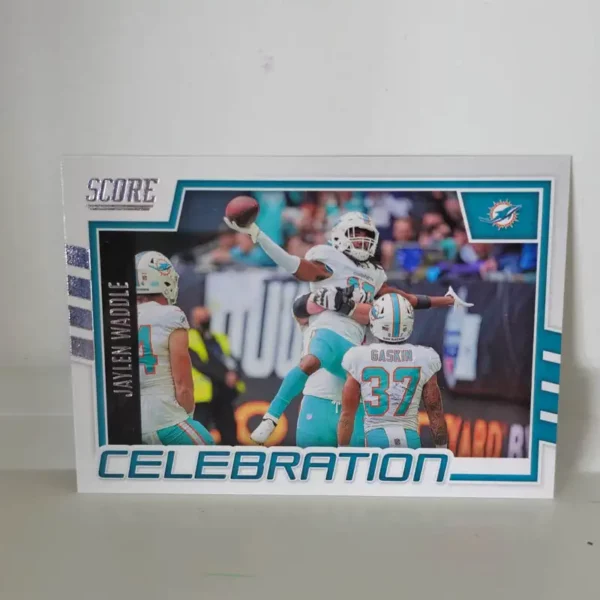 Panini Score Football 2022 | #C-JW Jaylen Waddle - Miami Dolphins | Celebration