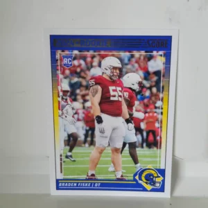 Panini Score Football 2024 | #325 Braden Fiske - Los Angeles Rams | Rookie Card