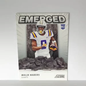 Panini Score Football 2024 | #EM-MNS Malik Nabers - New York Giants | Emerged Rookie Card