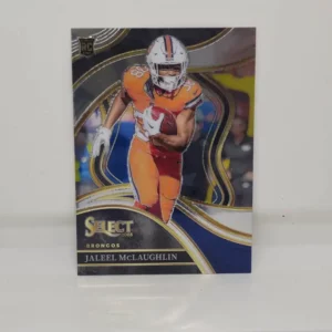 Panini Select Football 2023 | #265 Jaleel McLaughlin - Denver Broncos | Club Level Rookie Card