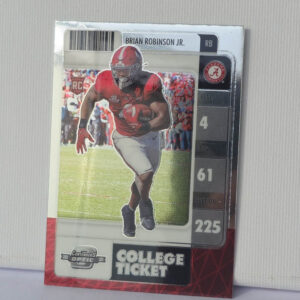 Panini Chronicles Draft Picks Football 2022 | #9 Brian Robinson Jr. - Alabama Crimson Tide | Contenders Optic College Ticket Rookie Card