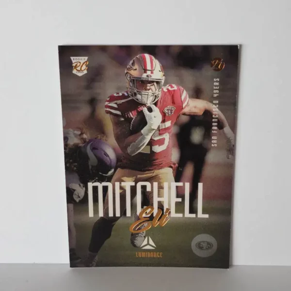 Panini Chronicles Football 2021 | #220 Eli Mitchell - San Francisco 49ers | Luminance Rookie Card
