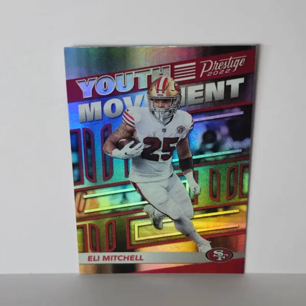 Panini Prestige Football 2022 | #YM-12 Eli Mitchell - San Francisco 49ers | Youth Movement