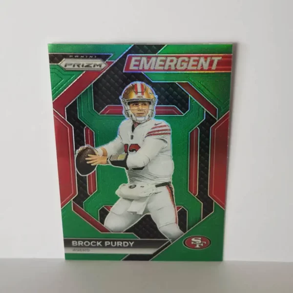 Panini Prizm Football 2023 | H-2 Brock Purdy - San Francisco 49ers | Green Emergent