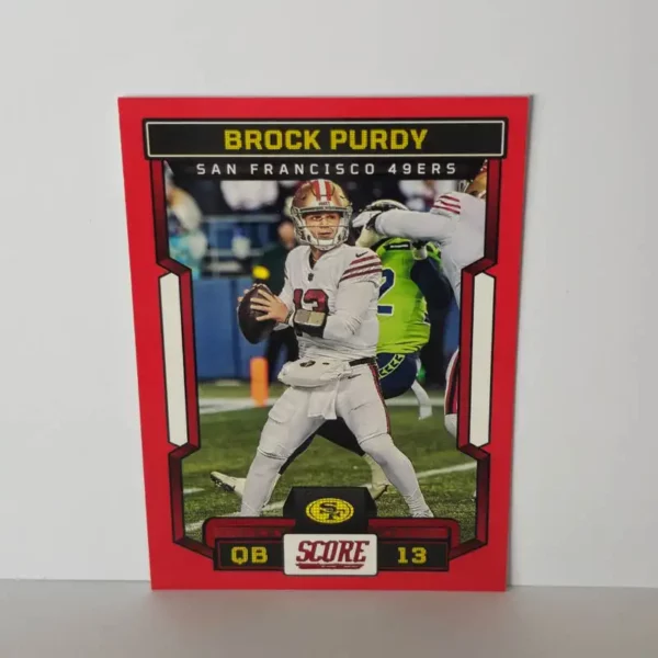 Panini Score Football 2023 | #169 Brock Purdy - San Francisco 49ers | Red
