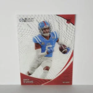 Panini Chronicles Draft Picks Football 2023 | #12 Zach Evans - Ole Miss Rebels | Clear Vision Rookie Card