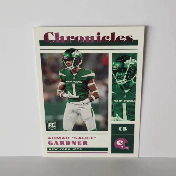 Panini Chronicles Football 2022 | #38 Ahmad "Sauce" Gardner - New York Jets | Pink Chronicles Rookie Card